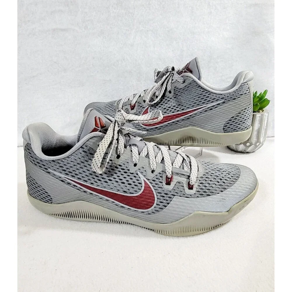 Nike Kobe 11 Xi Lower Merion Aces Men's Gray Athletic Shoes Lace Up Size 10.5 - Picture 1 of 11